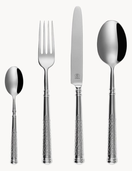 Set di 24 posate lucide Levante, 6 persone
