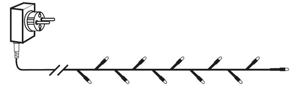 Catena luminosa a LED, lunghezza 2,8 m - Star Trading