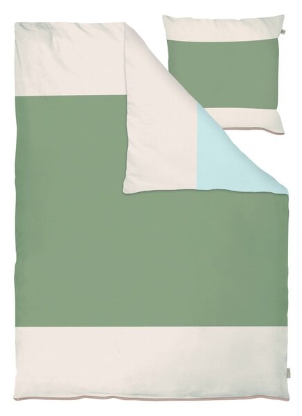 Set per letto singolo color kaki in percalle in cotone 140x200 cm Colore - Mette Ditmer Denmark