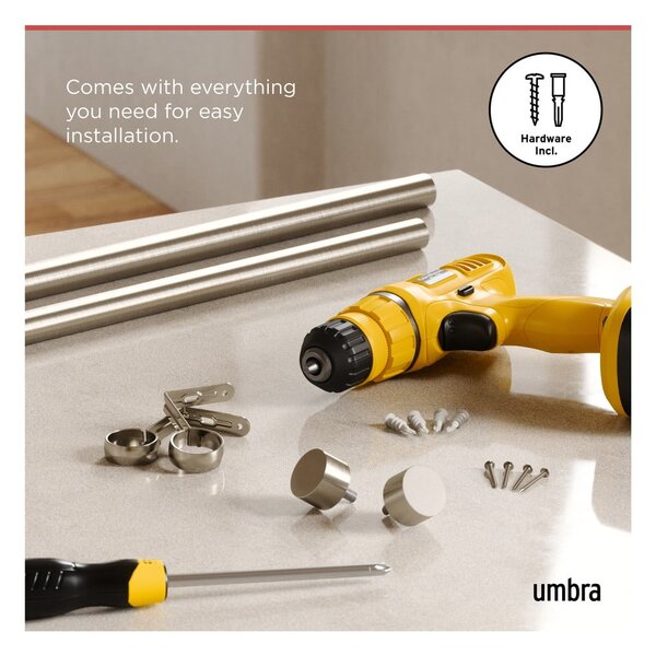 Mantovana estensibile in acciaio inox 91 - 168 cm Cappa - Umbra