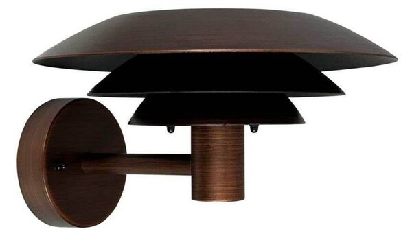 Dyberg Larsen Applique da esterno DL25, color rame DL25, Rame, Acciaio Inox, Design