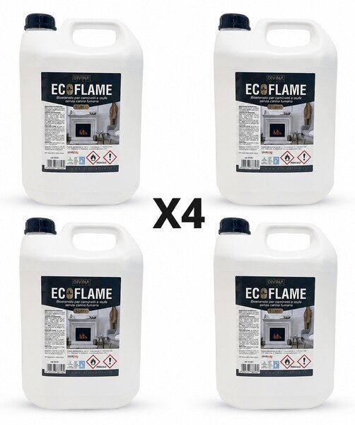 Combustibile Bioetanolo EcoFlame 20 lt Universale a Base Vegetale