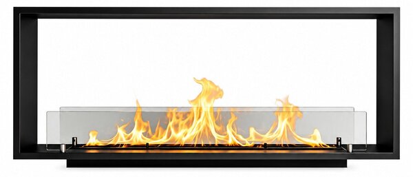 Camino a Bioetanolo da Incasso Bifacciale 120x30x50 cm Venere 2 Lati Aperti