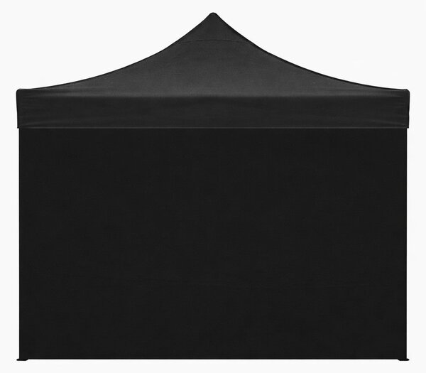 Telo Laterale per Gazebo 3x2 m Market in Tessuto Oxford Nero