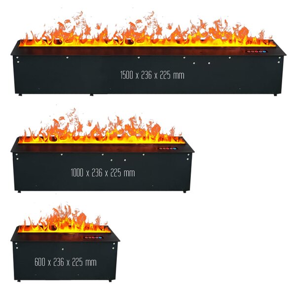 Camino Elettrico A Vapore Acqueo 3D - Fiamma Simulata, Per Soggiorno, Design Moderno Con Atomizzatore - Foto 5