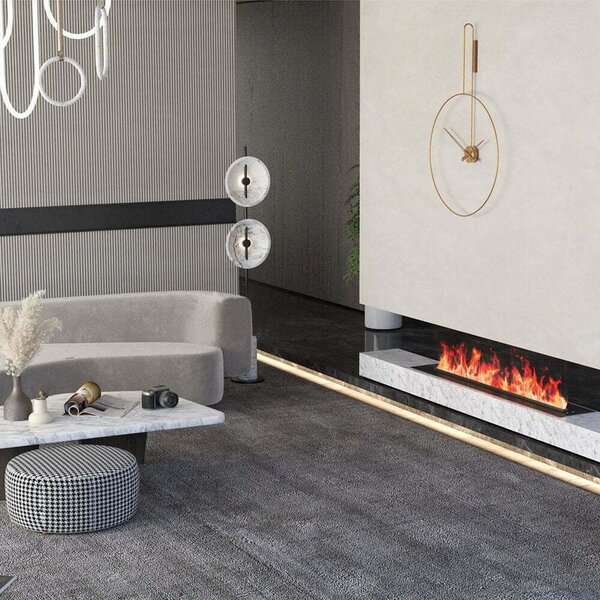 Camino elettrico 3D a vapore acqueo da incasso, Led, con l’app, ElectricSun MISTique XXL 200 cm