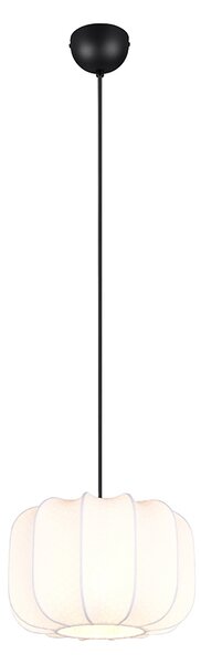 Lampada a sospensione Japandi nera e bianca 25 cm - Madleine