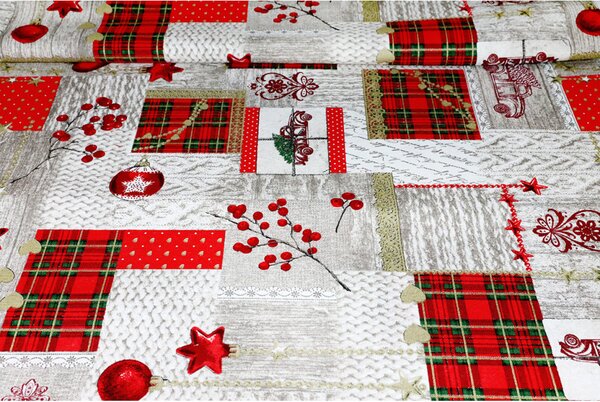 Tessuto cotone al metro - tela - Merry Christmas