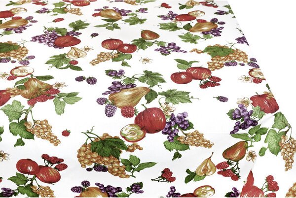 Tessuto cotone al metro - panama Frutta, h. 140 cm
