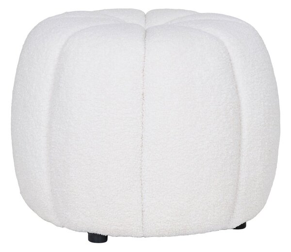 Sgabello in tessuto bouclé bianco Paisley - House Nordic