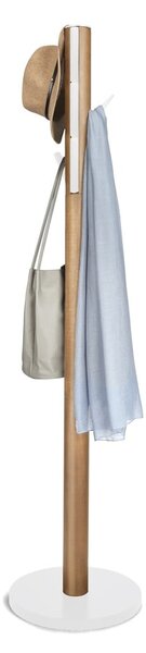 Appendino in legno bianco in gomma naturale Flapper - Umbra