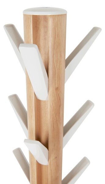 Appendino in legno bianco in gomma naturale Flapper - Umbra