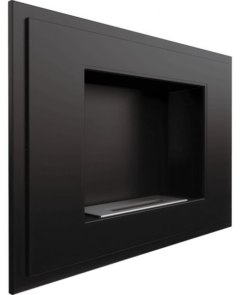 Camino Bioetanolo da Parete ALPHA T�V Nero - Sicuro, Elegante, Dimensioni 80x17.4x59 cm, Peso 16.8 kg, Materiale di Alta Qualit�