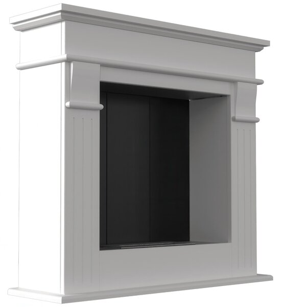 Camino Bioetanolo AUGUST T�V Bianco - Auto-Assemblaggio, Alcol Etilico, Dimensioni 95x28x87 cm, 86 kg, Certificazione T�V
