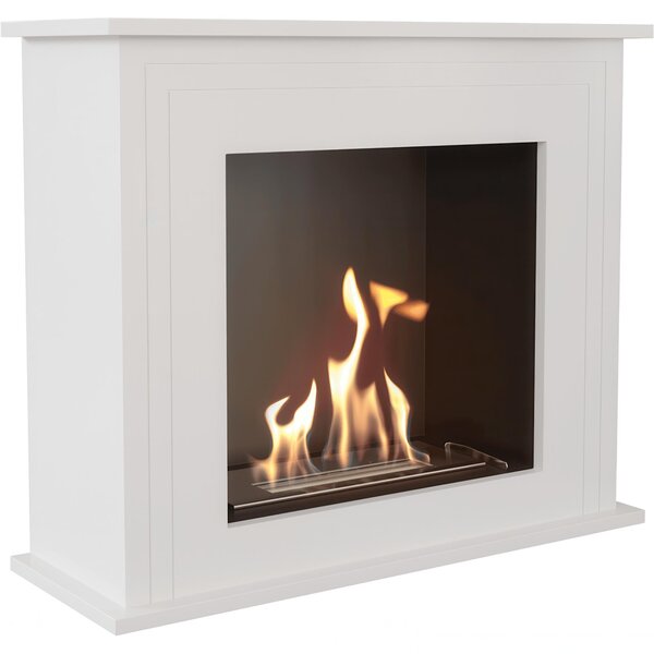 Camino Bioetanolo Portale JUNE T�V Bianco, Standalone, 70x25x58.9 cm, Materiali di Alta Qualit�, Certificato T�V