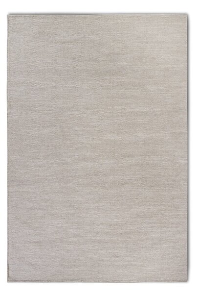 Tappeto beige tessuto a mano in lana 60x90 cm Pradesh Linen White - Elle Decoration
