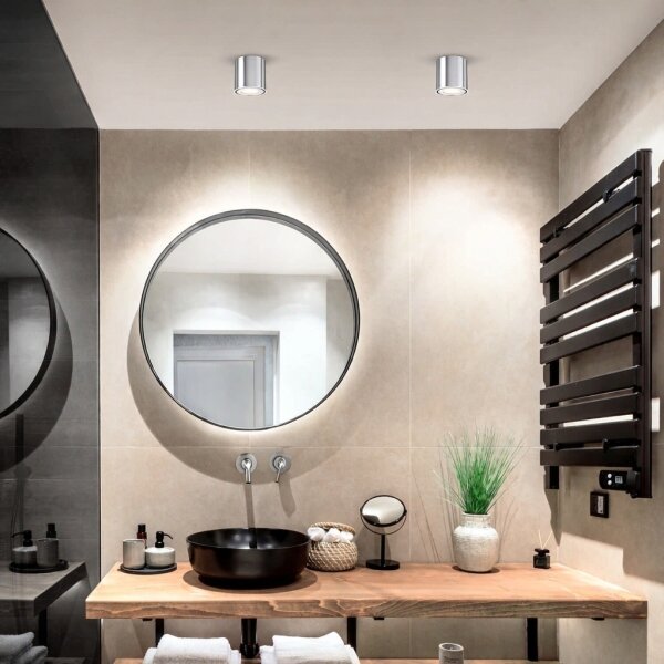 Brilagi - Faretto da bagno MIA 1xGU10/30W/230V 84x80 mm cromo IP54