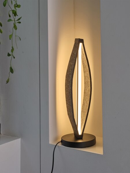 Osram - Lampada da tavolo LED DECOR FLAT LED/13W/230V grigia
