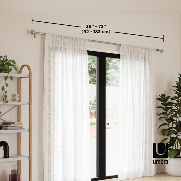 Mantovana estensibile in acciaio 91 - 183 cm Ella - Umbra