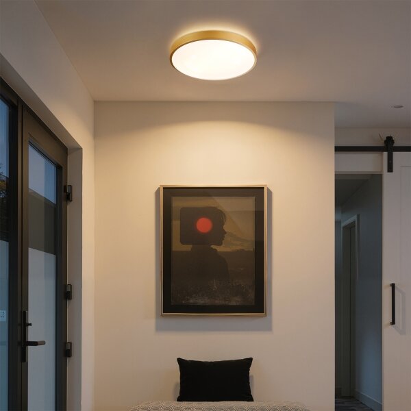 Brilagi - Lampada LED dimmerabile GLASS POOL DOUBLE LED/48W/230V 40 cm dorata + telecomando