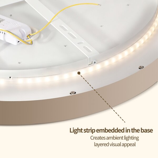 Brilagi - Lampada LED dimmerabile GLASS POOL DOUBLE LED/60W/230V 50 cm beige + telecomando