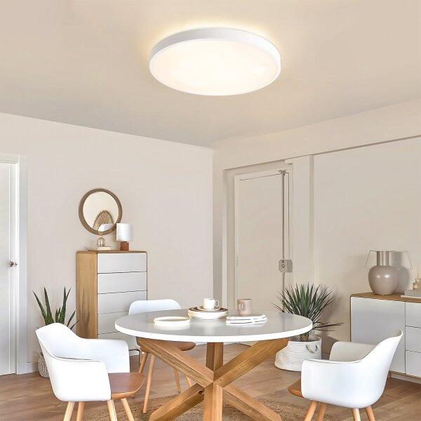 Brilagi - Lampada LED dimmerabile GLASS POOL DOUBLE LED/60W/230V 50 cm bianca + telecomando