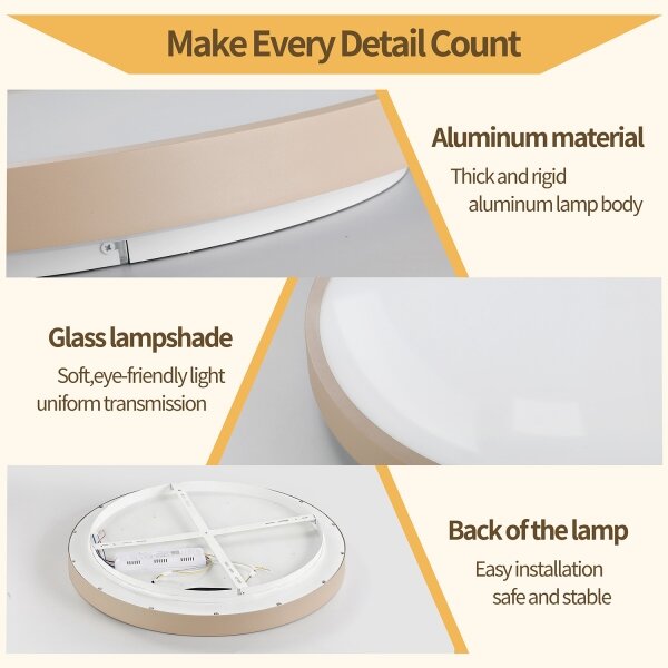 Brilagi - Lampada dimmerabile GLASS POOL DOUBLE LED/80W/230V 60 cm beige + telecomando