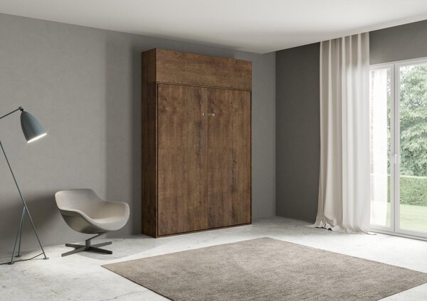 Letto Matrimoniale a Scomparsa Salvaspazio Kentaro H250 cm Marrone