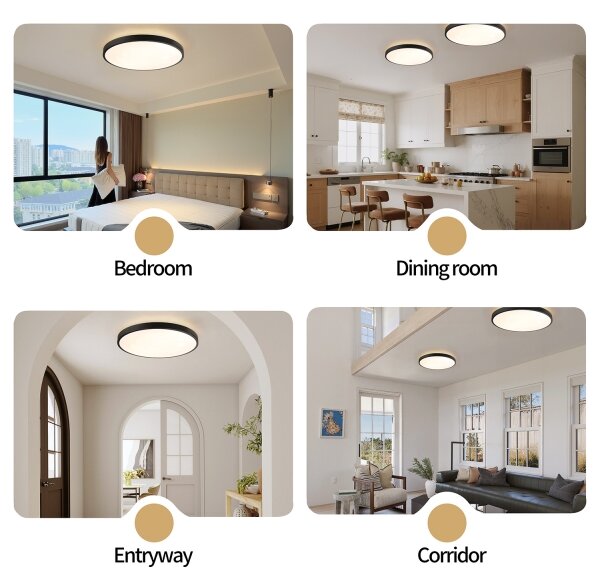 Brilagi - Lampada LED dimmerabile GLASS POOL DOUBLE LED/80W/230V 60 cm nero + telecomando