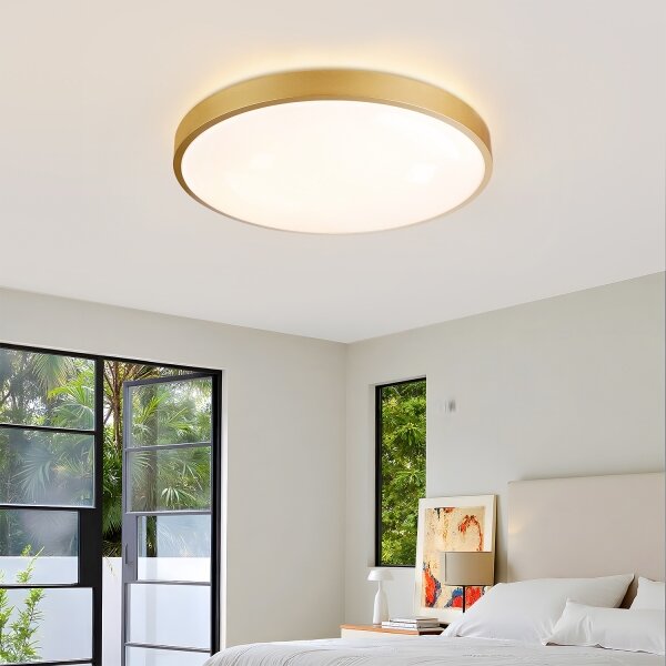 Brilagi - Lampada LED dimmerabile GLASS POOL DOUBLE LED/60W/230V 50 cm dorata + telecomando