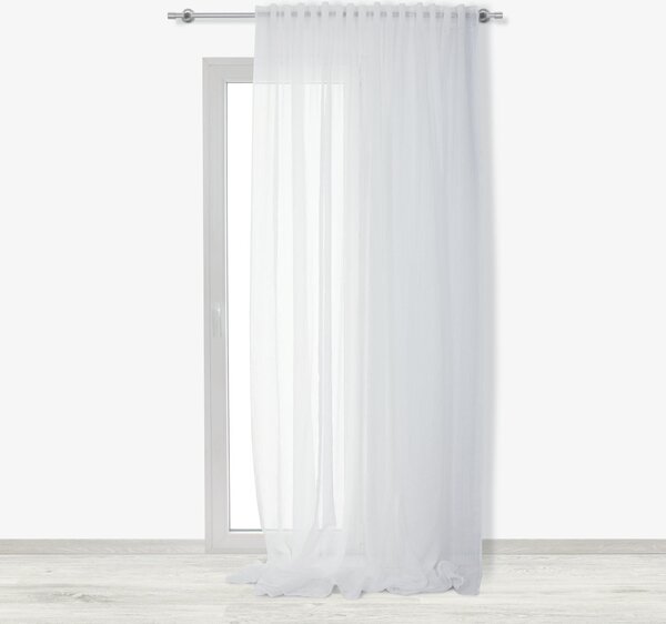 Tenda filtrante INSPIRE Lolita bianco fettuccia con passanti nascosti 300x280 cm