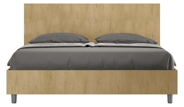 Letto Matrimoniale 160x190 cm Senza Rete Testata Dritta New Egos Quercia