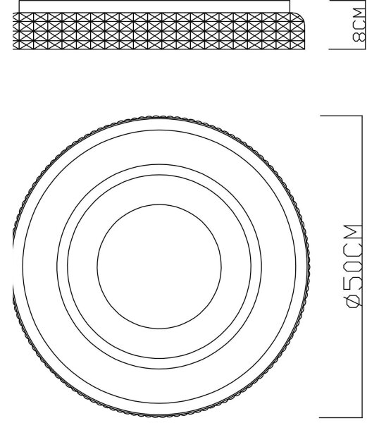 Globo 41290-52 - Plafoniera LED dimmerabile LUCKY LED/52W/230V + +TC
