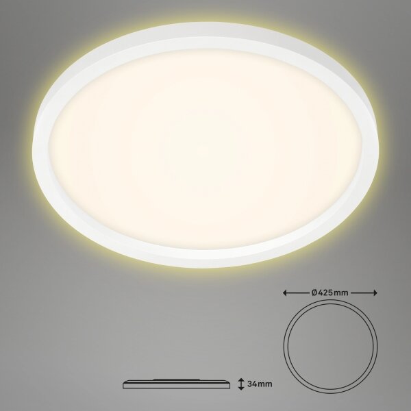 Briloner 7363-016 - Plafoniera LED CADRE LED/22W/230V d. 42,5 cm bianca