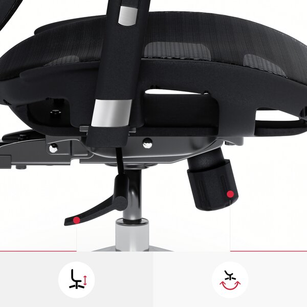 Sedia ergonimica Diablo V-Basic: nero