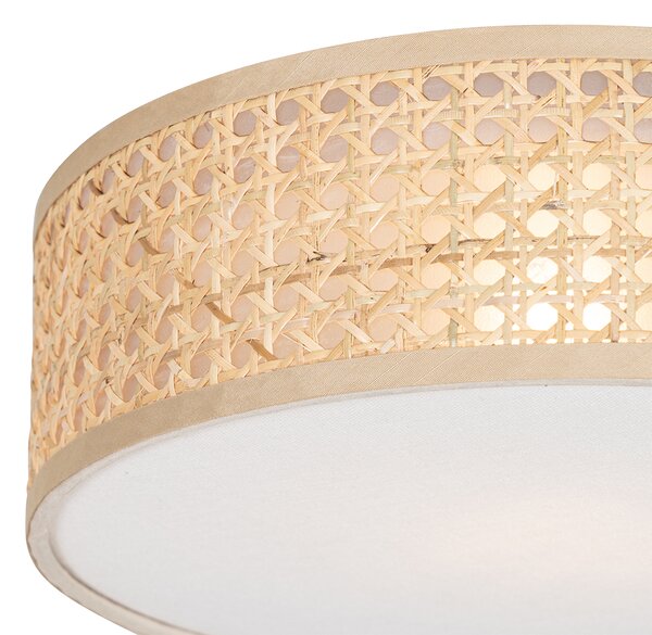 Lampada da soffitto orientale in rattan 30 cm - Tromma