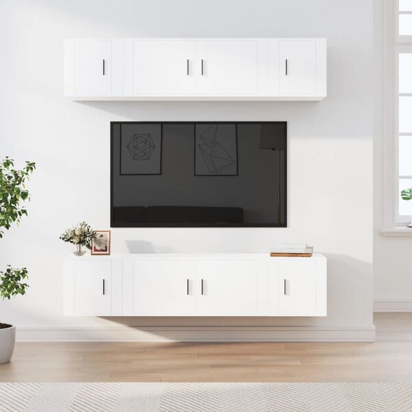 Set di mobili PROVENZA Rovere Pietrato/Bianco Opaco - PORTA TV