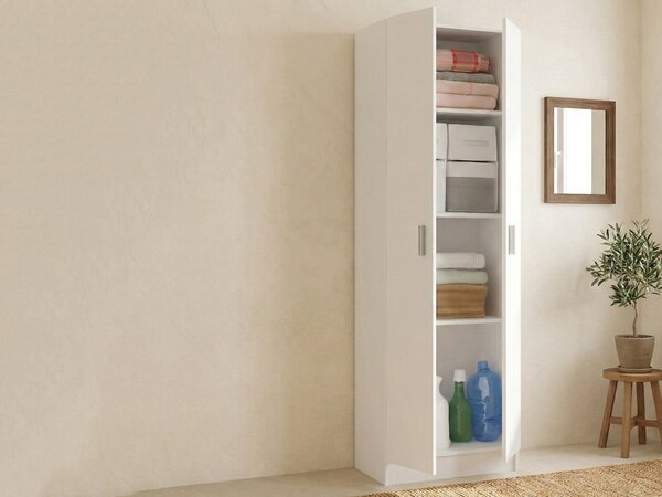Armadio bianco sgabuzzino 59x180h cm - Aragorn