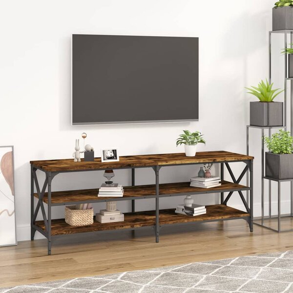 vidaXL Mobile Porta TV Nero 120x35x48 cm in Legno Multistrato