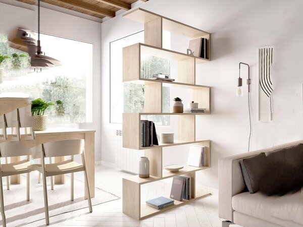 Libreria salvaspazio rovere 80x190h cm - As