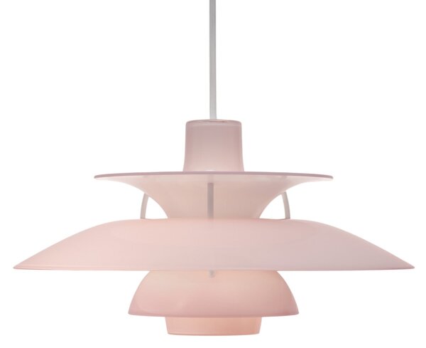 Lampada a sospensione Louis Poulsen, PH 5 320, dimmerabile, Rosa / Rosé, Sala da pranzo, Plastica, Design