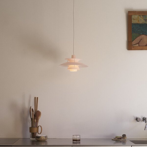 Lampada a sospensione Louis Poulsen, PH 5 320, dimmerabile, Rosa / Rosé, Sala da pranzo, Plastica, Design