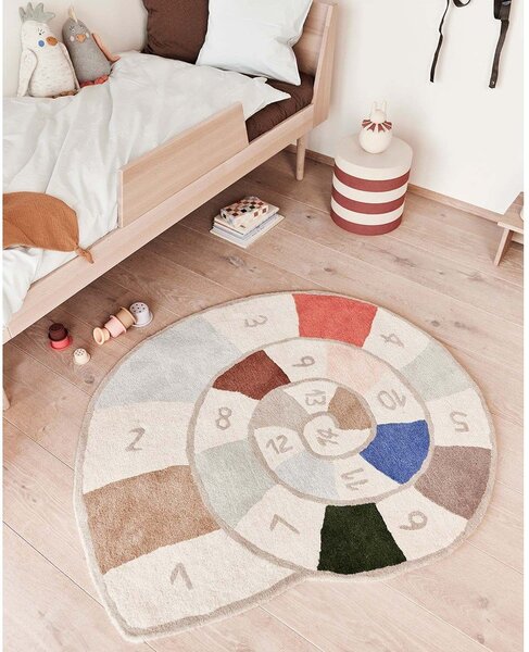 Tappeto per bambini in misto lana tessuto a mano 100x112 cm Nautilus – OYOY Mini