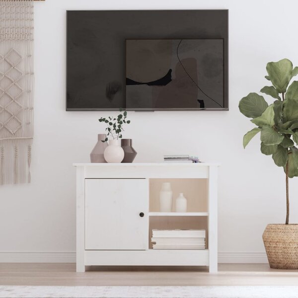 Mobile Porta TV，Mobili TV，Supporto per TV da Soggiorno Bianco 156x37x45 cm  in Legno Massello