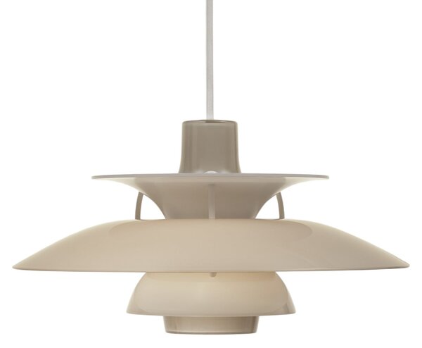 Lampada a sospensione Louis Poulsen, PH 5 320, dimmerabile, Beige, Sala da pranzo, Plastica, Design