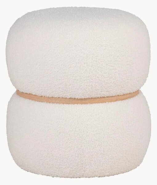 Pouf imbottito in bouclé Milford