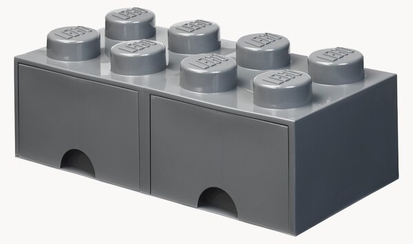 Cassettiera per bambini LEGO con 8 manopole Brick