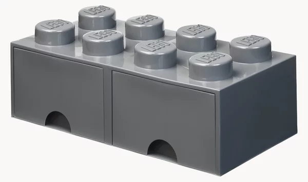 Cassettiera per bambini LEGO con 8 manopole Brick