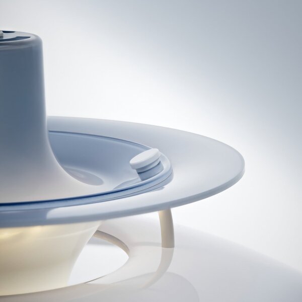 Lampada a sospensione Louis Poulsen, PH 5 320, dimmerabile, Blu, Sala da pranzo, Plastica, Design