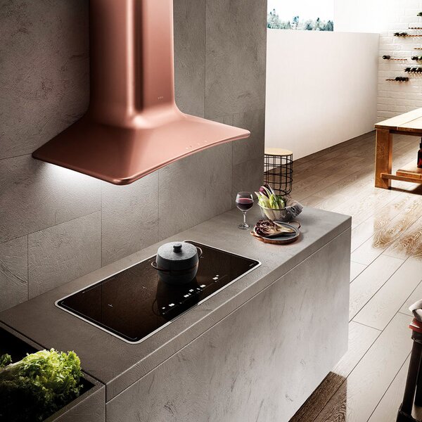 Elica Cappa Cucina Filtrante a Parete Larghezza 85 cm Profondit 47 cm colore Rame - PRF0120672 SWEET COPPER/F/85